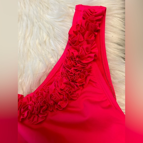 Kenneth Cole New York Pink One-Shoulder Swim One Piece - Picture 4 of 12